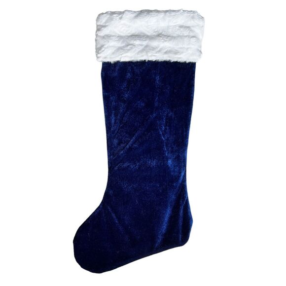 Florida Gators Christmas Stocking Velvety Blue Orange White Snowflakes UF Sports - Picture 4 of 12